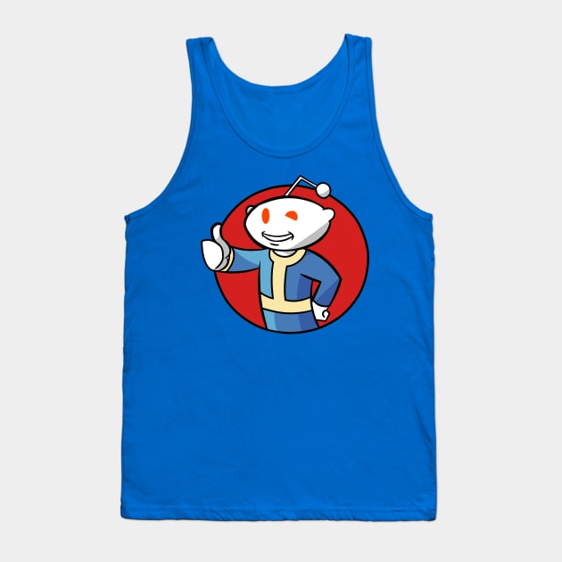 Snoo The Vault Dweller Tank Top by KingVego